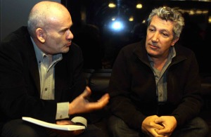 Décembre 2012 avec Alain Chabat pour la sortie de "Sur la piste du Marsupilami". DR