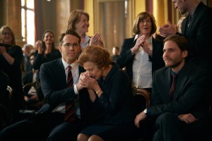 Un long combat judiciaire: Ryan Reynolds, Helen Mirren, Daniel Brühl.