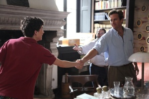 Elio (Timothée Chalamet) rencontre Oliver (Armie Hammer). DR