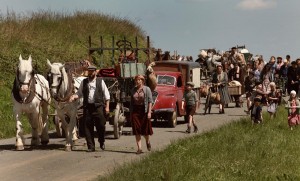 Les Français sur les chemins de l'exode. DR