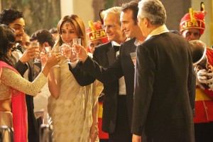 Réception à l'ambassade de France pour Antoine Abeilard.