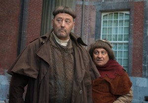 Godefroy de Montmirail (Jean Reno) et Jacquouille (Christian Clavier). Photo Nicolas Schul - Gaumont 