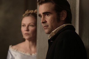 Kirsten Dunst (Miss Edwina) et Colin Farrell (John McBurney). DR