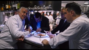 Alain Ducasse en plein testing. DR