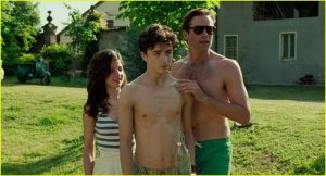 Marzia (Esther Garrel), Elio et Oliver. DR