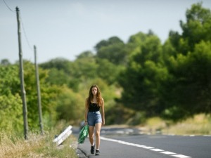 Nina sur les routes de l'Hérault. DR