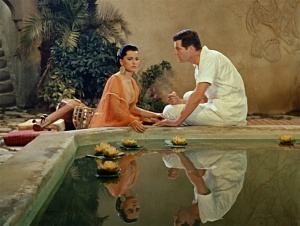 "Le Tigre du Bengale": Sheeta (Debra Paget) et Henri Mercier (Paul Hubschmid). DR