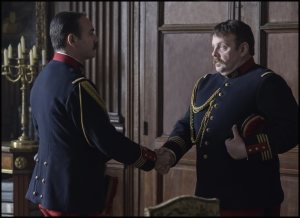 Picquart et le commandant Henry (Gregory Gadebois). DR