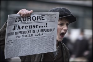 Quand Emile Zola lance son fameux cri dans "L'Aurore". DR