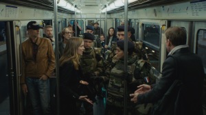 En patrouille dans une rame de métro. DR