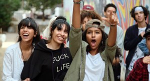 "Haut et fort": les rappeuses de Sidi Moumen. Photo Virginie Surdej