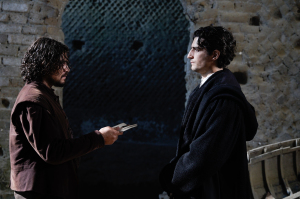 "Caravage":  Riccardo Scamarcio, Louis Garrel. Photos Luisa Carcavale