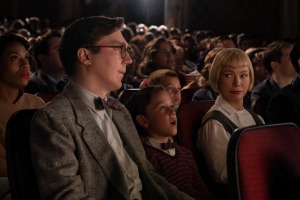 Là où tout commence... Burt Fabelman (Paul Dano), le jeune Sammy et Mitzi (Michelle Williams). DR