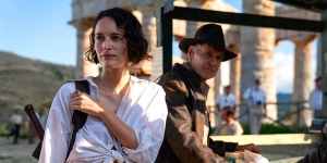 "Indiana...": Helena (Phoebe Waller-Bridge) et Indiana Jones (Harrison Ford). DR