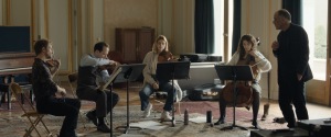 "Les musiciens": le quatuor en répétition. DR
