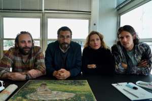 "La venue...": Guy (Vincent Macaigne), Abdel (Zinedine Soualem), Cécile (Julia Piaton) et Seb (Abraham Wapler). DR