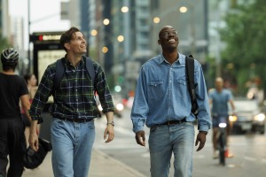 "Le rêve...": Jéremy (Raphael Quenard) et Bouna (Jean-Pascal Zadi) à New-York.