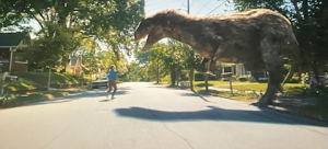 "La fin...": Les dinosaures dans le quartier... DR